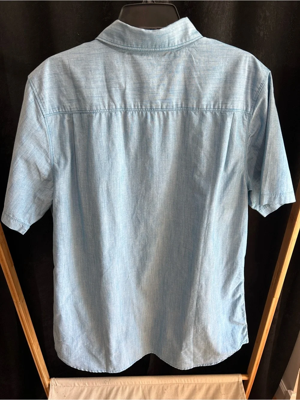 The North Face Light Blue Short-Sleeve Button-Down Shirt